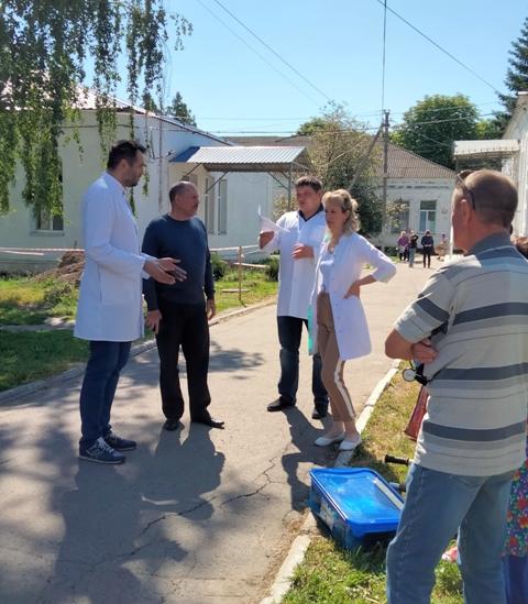 Навчання щодо створення сортувального майданчика під час прибуття постраждалих